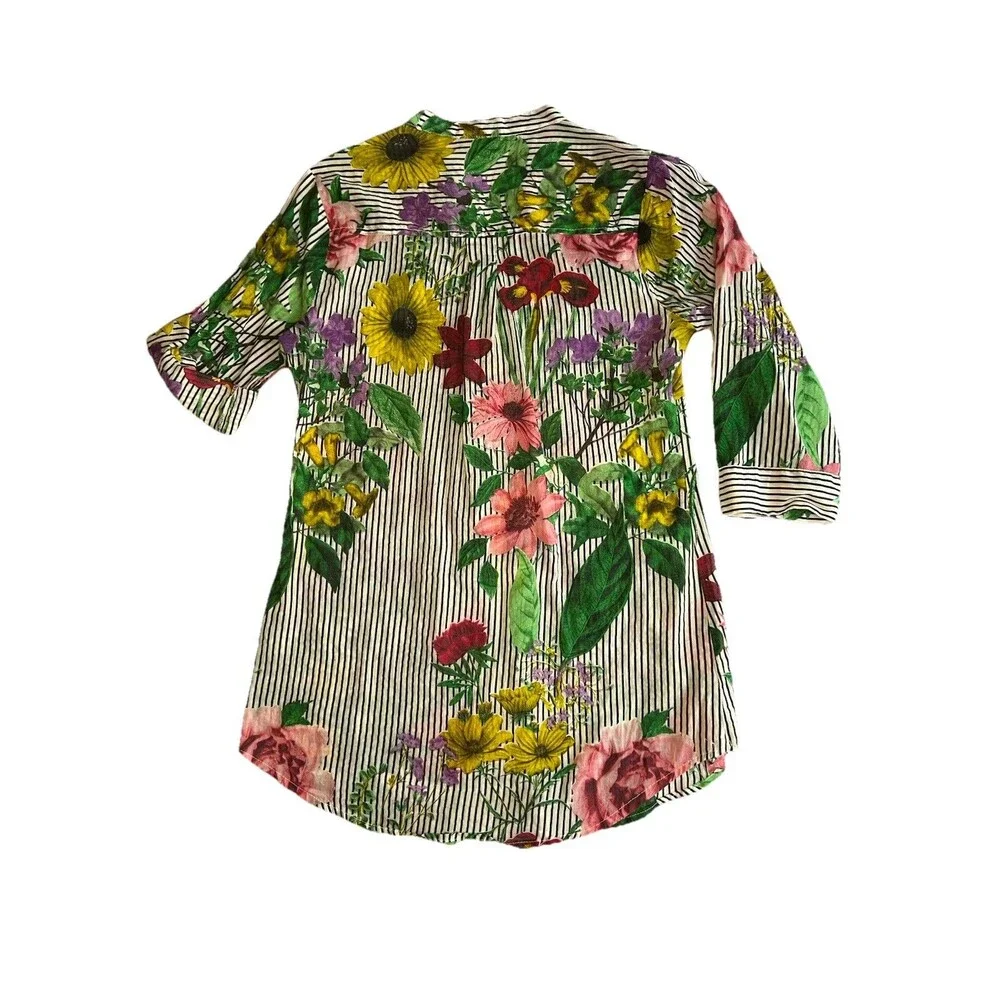 Magazine Floral Striped blouse, medium - Picture 2 of 5